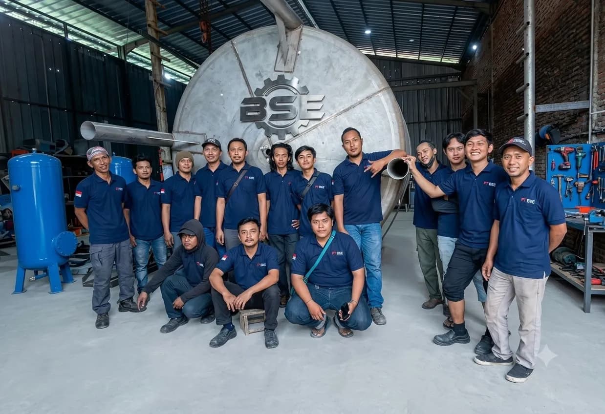 Tim teknis PT Berkah Synergi Engineering